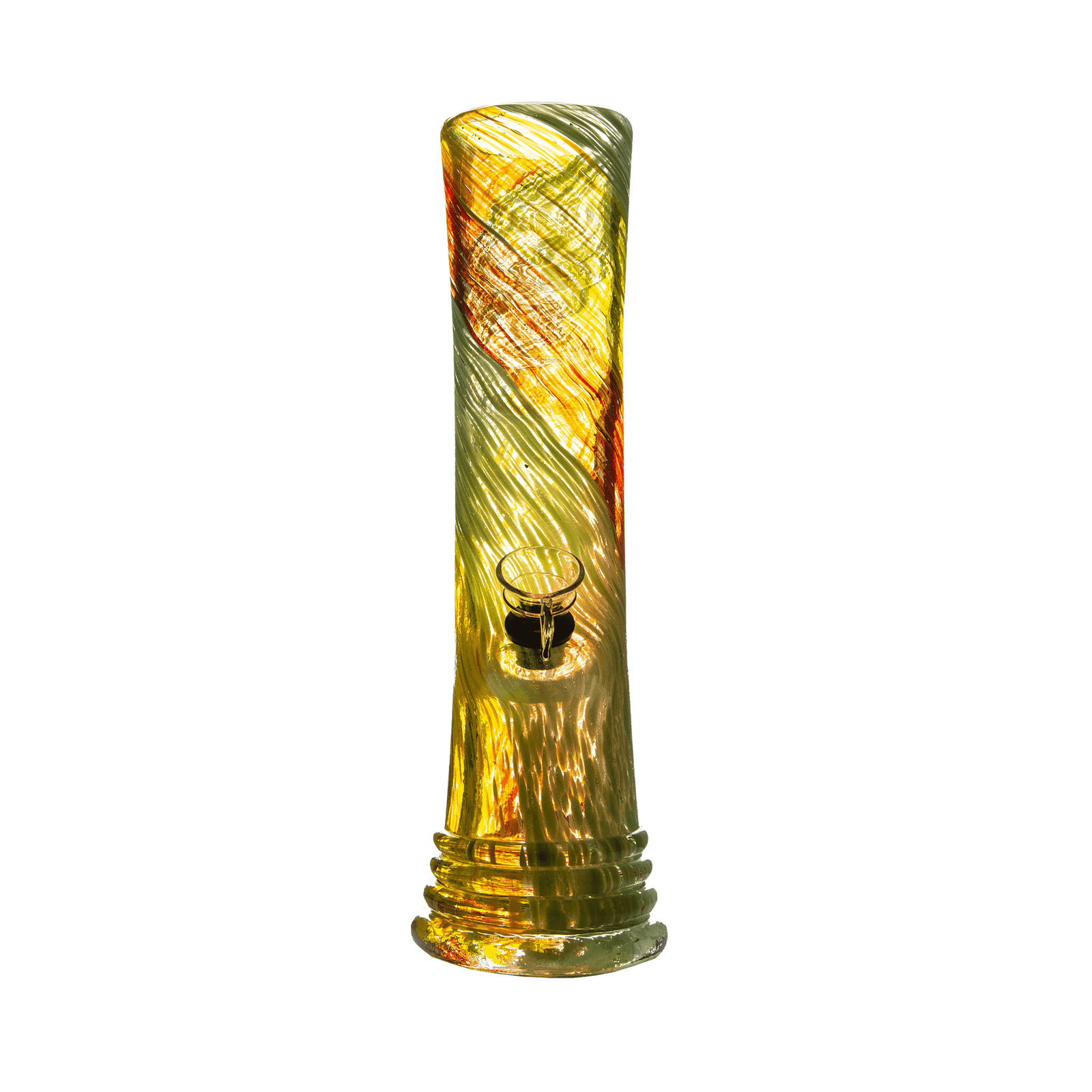 Multi Coloured Straight Glass bong 25cm