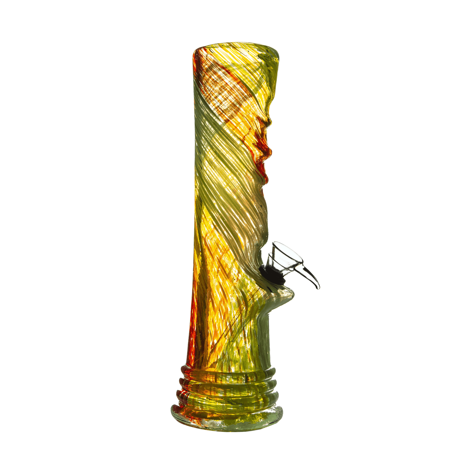 Multi Coloured Straight Glass bong 25cm