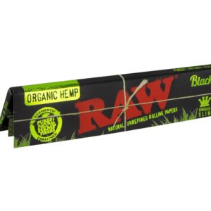 Raw Black Organic Hemp King Size Paper - Greenhut