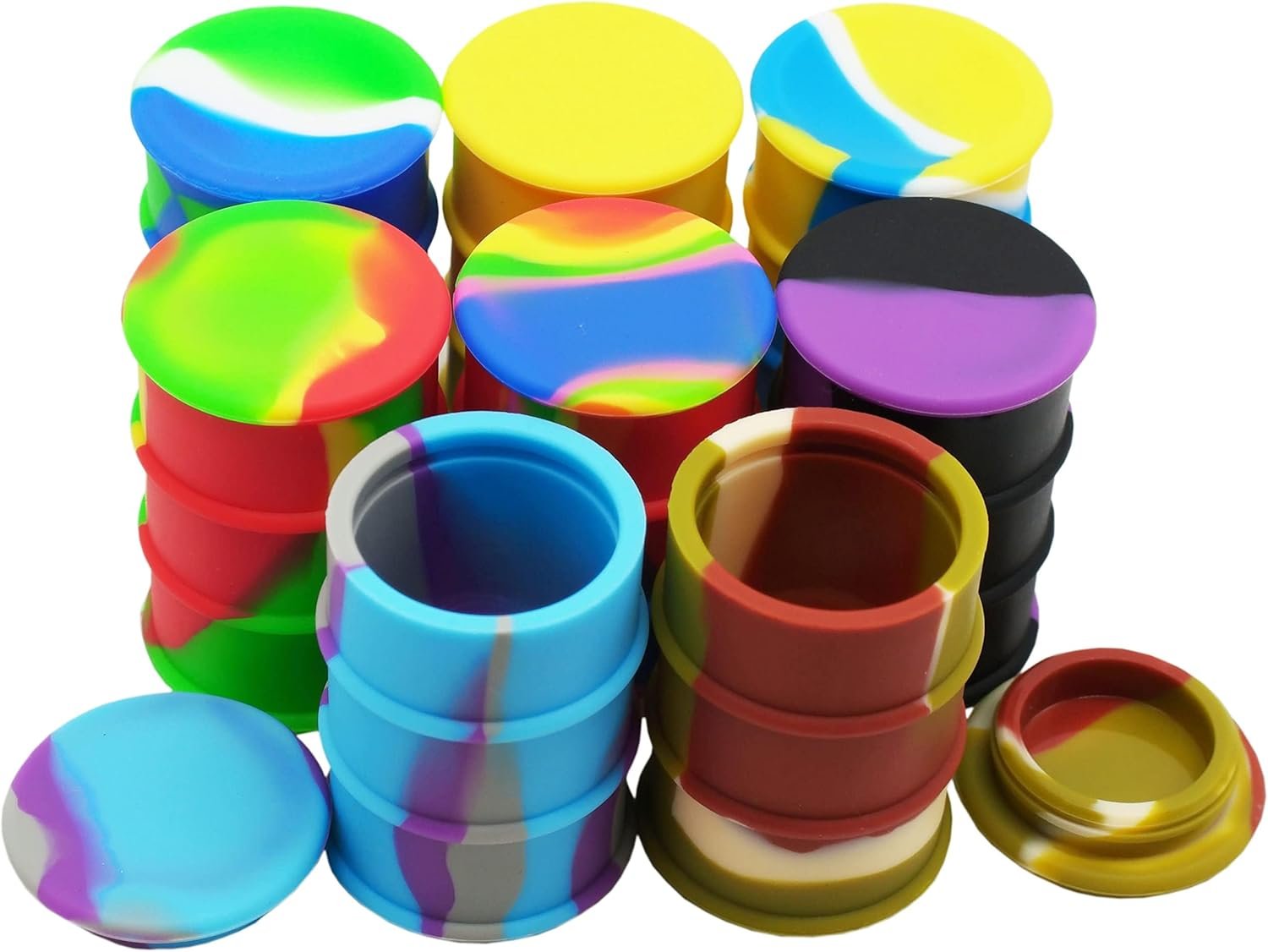 Multi Colored Barrel Silicon Container - Image 2