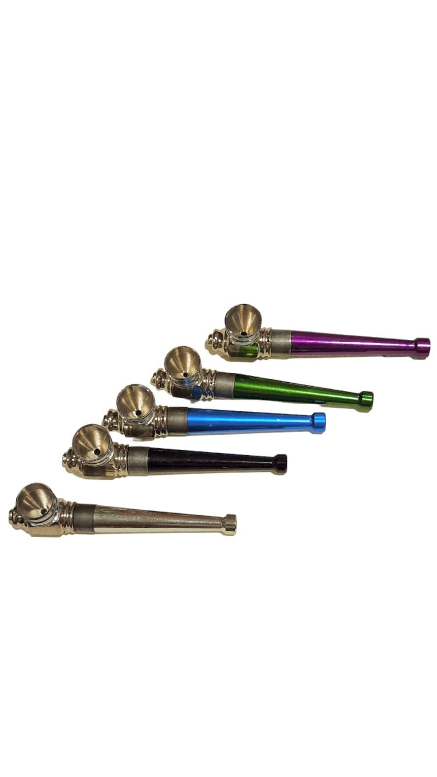 Colored Metal Smoking Pipe 10cm - Image 3