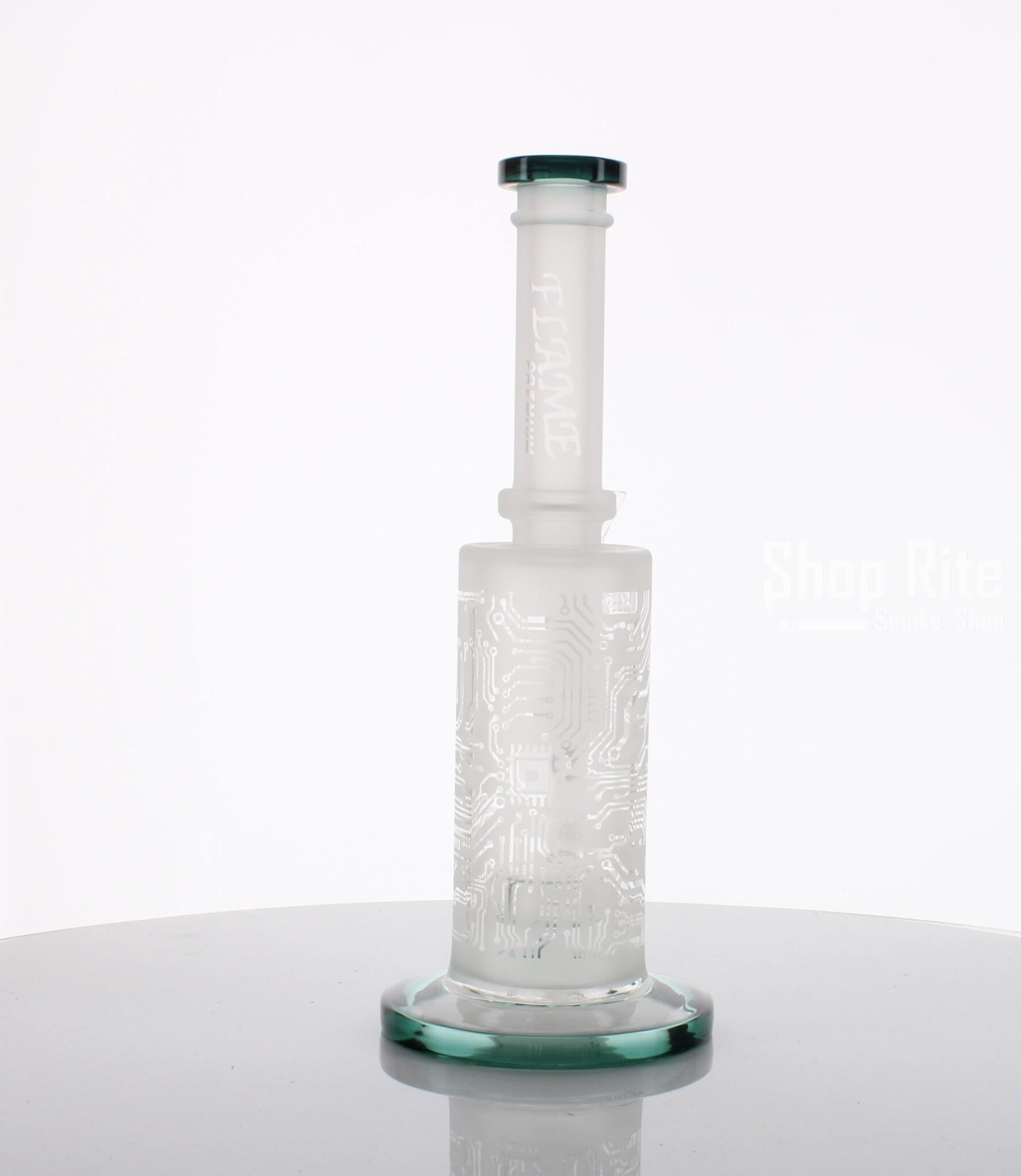 Frosted Glass Sandblast Waterpipe 24cm - Image 2