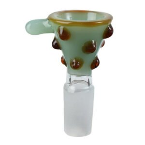 Colored Dotted Glass Drop Cone 14MM