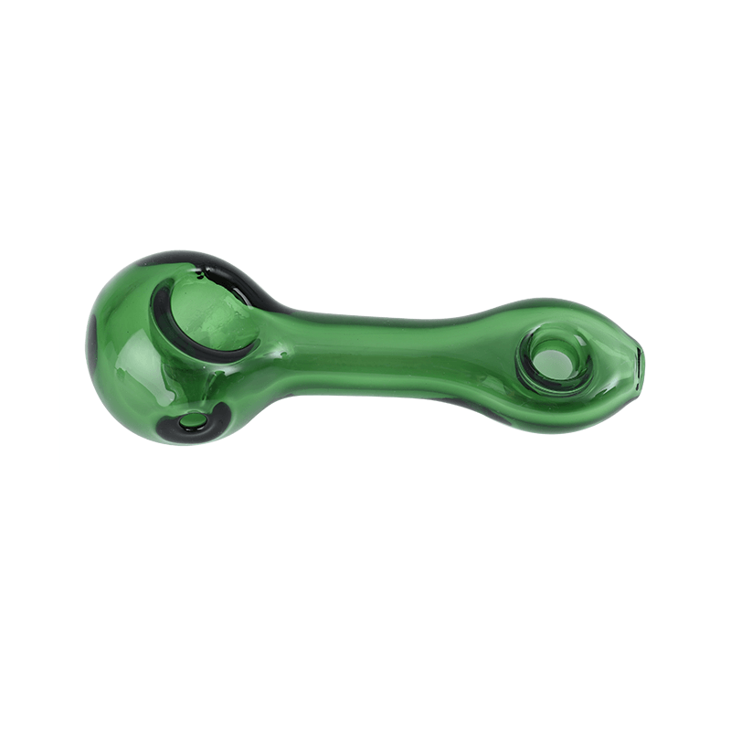 Colored Double Grip Glass Smoking Pipe - Image 2