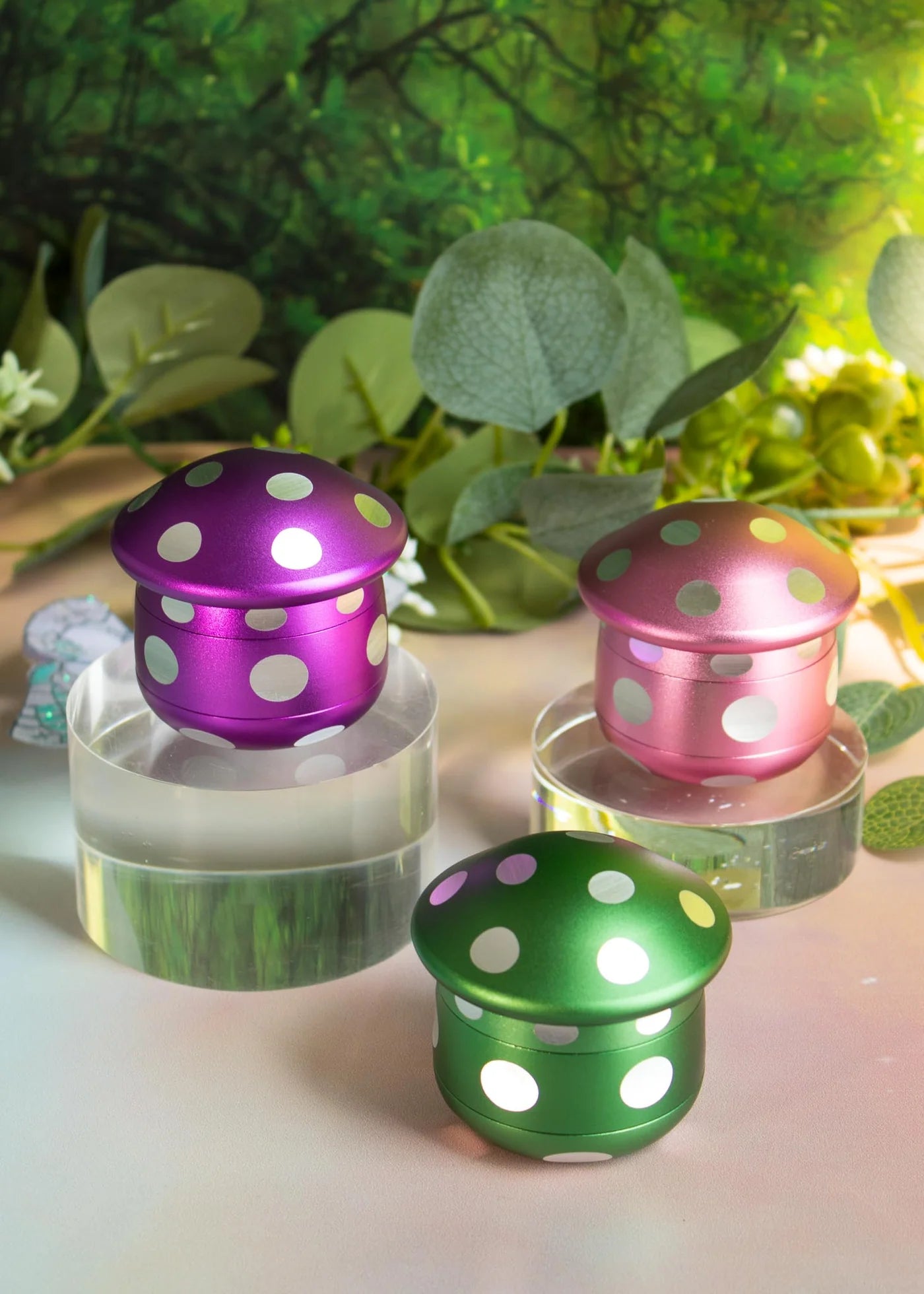 3D Colored Mushroom Solid Grinder - Greenhut