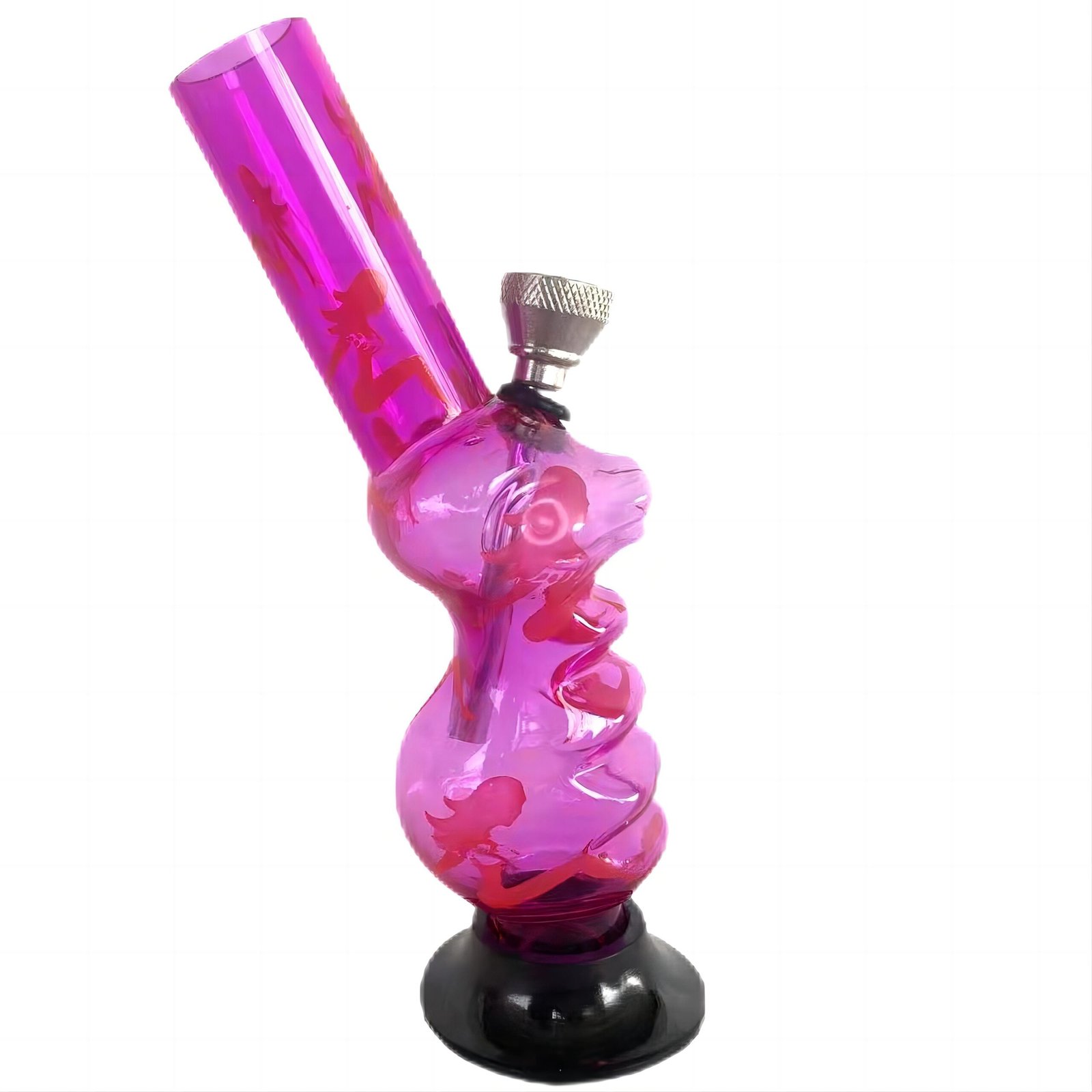 Acrylic Small Duck Shape Pattern Waterpipe 16cm - Greenhut