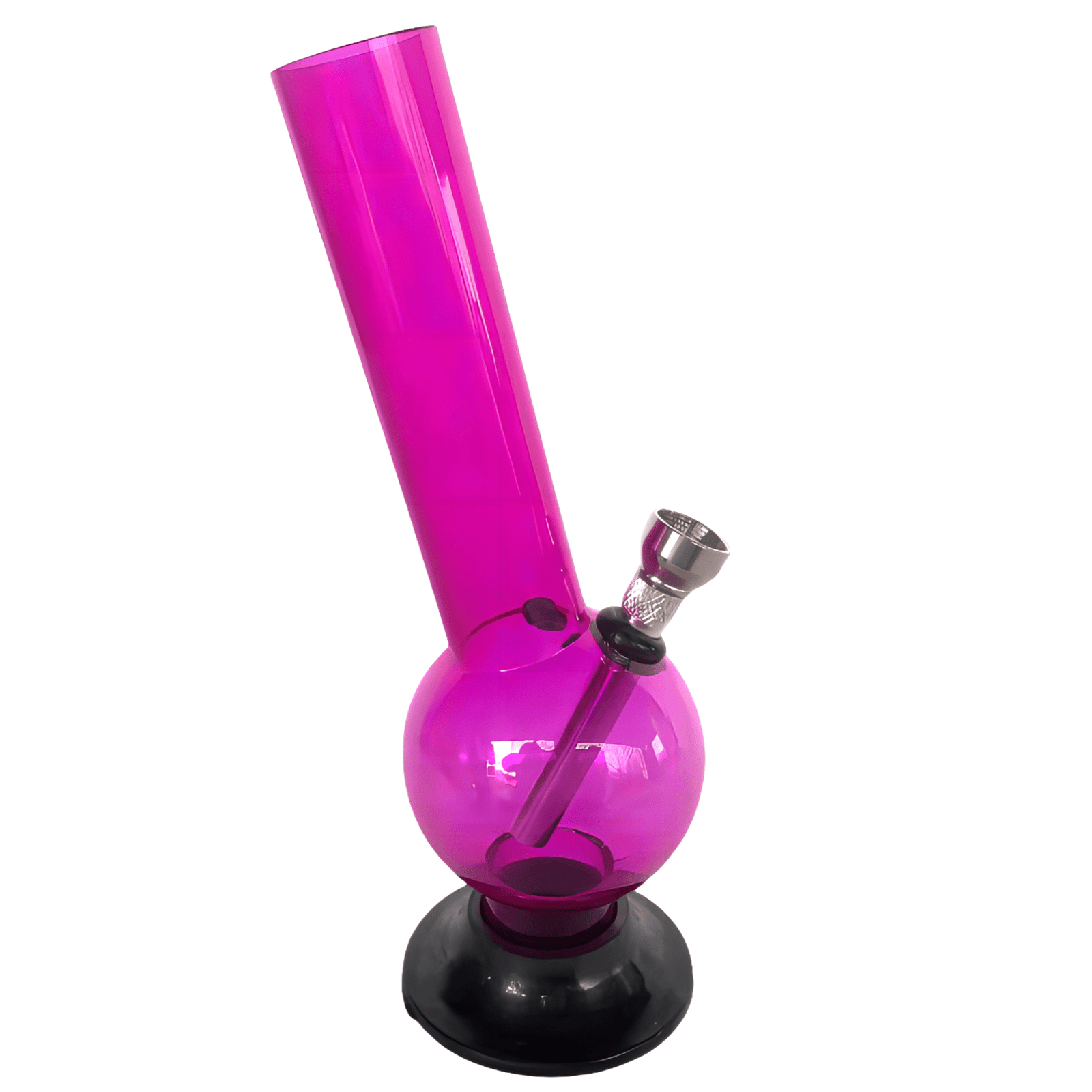 Acrylic Medium Round Shape Pattern Waterpipe 20cm - Greenhut