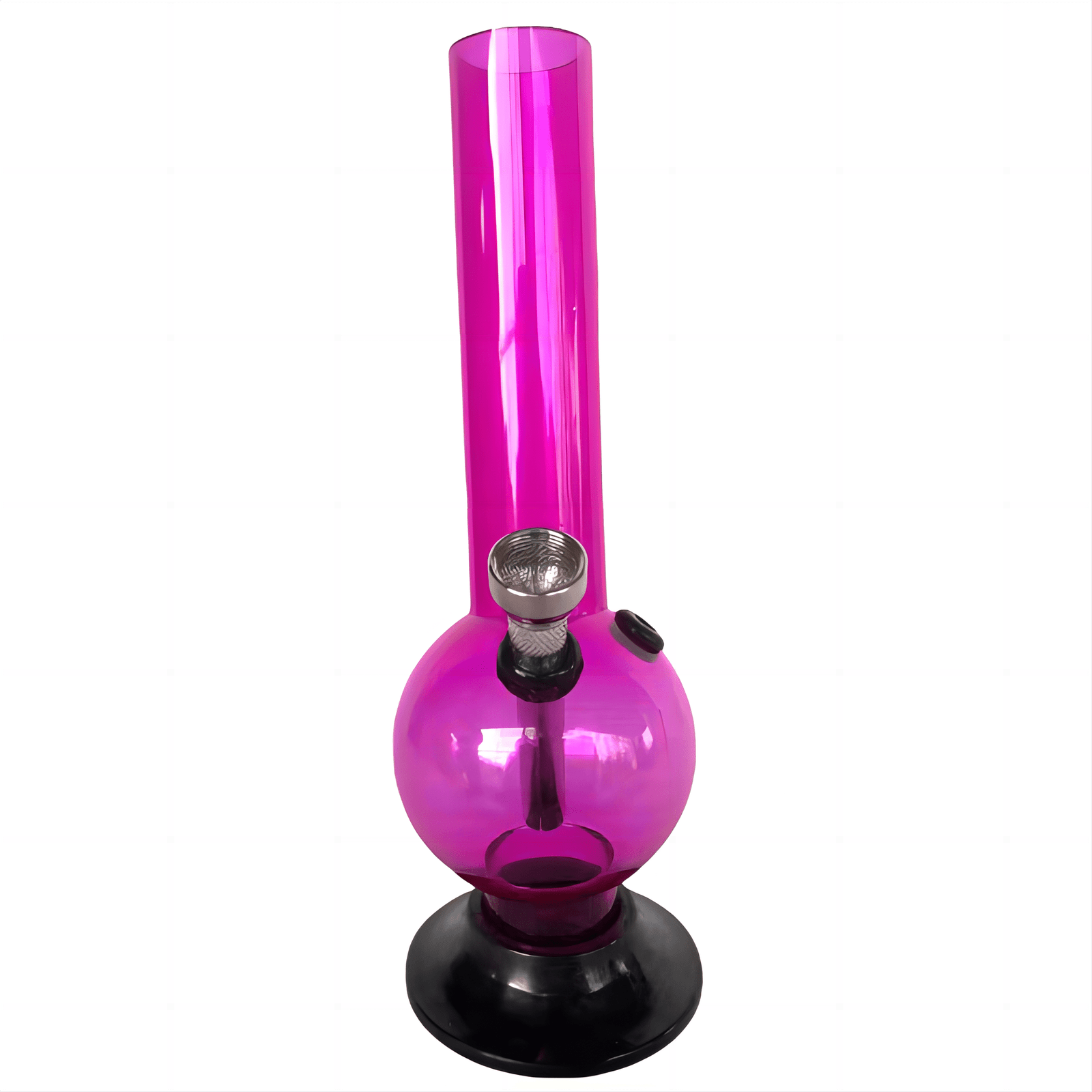 Acrylic Medium Round Shape Pattern Waterpipe 20cm - Greenhut