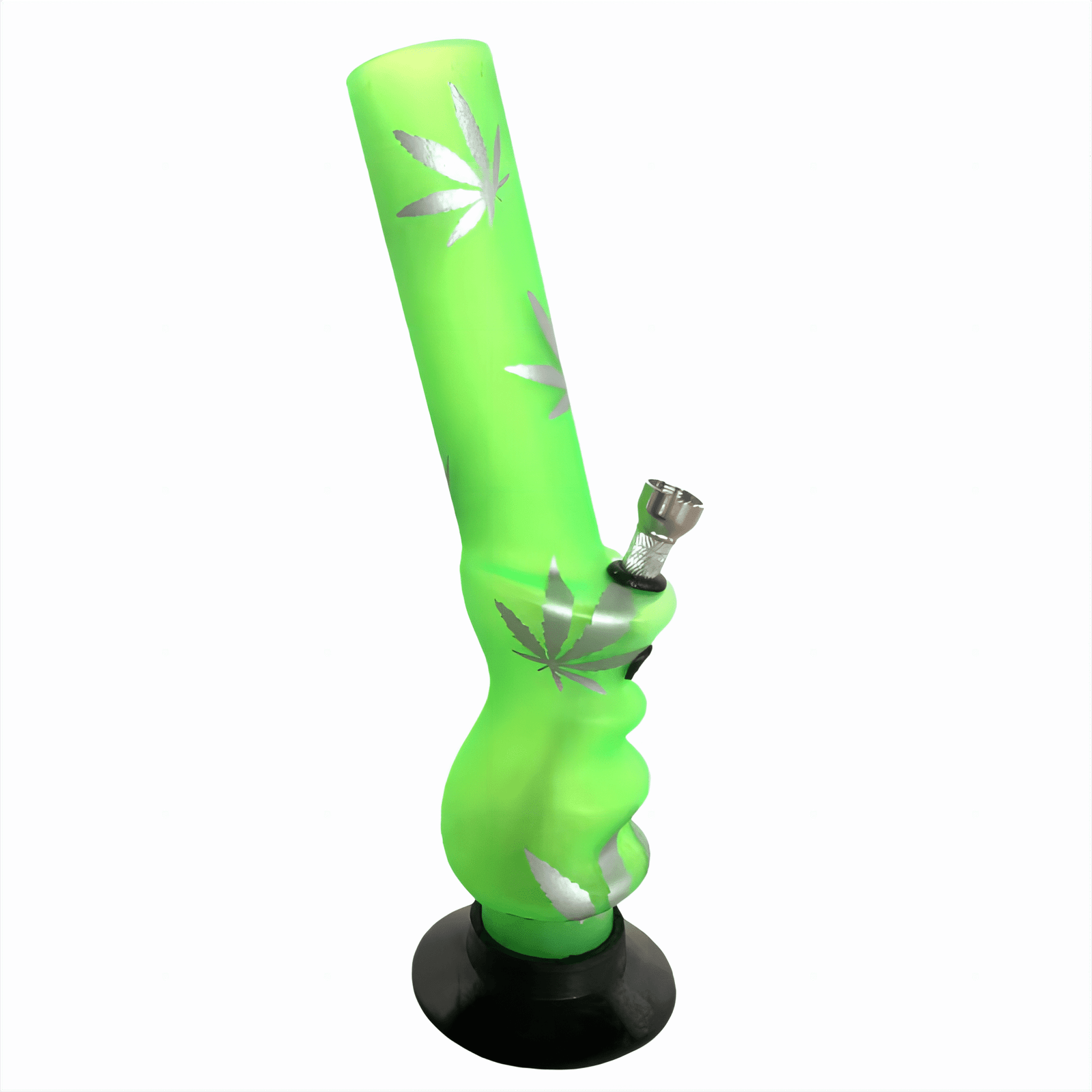 Acrylic Finger Groove Shape Pattern Waterpipe 26cm - Greenhut