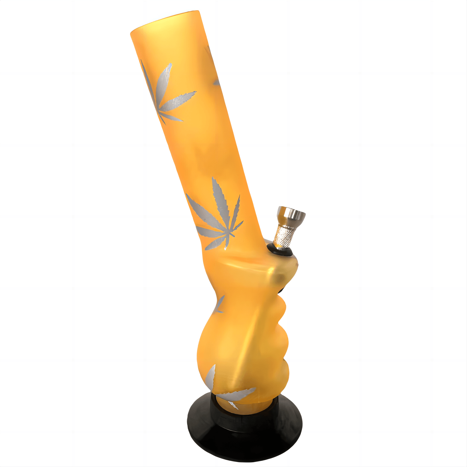 Acrylic Finger Groove Shape Pattern Waterpipe 26cm - Greenhut