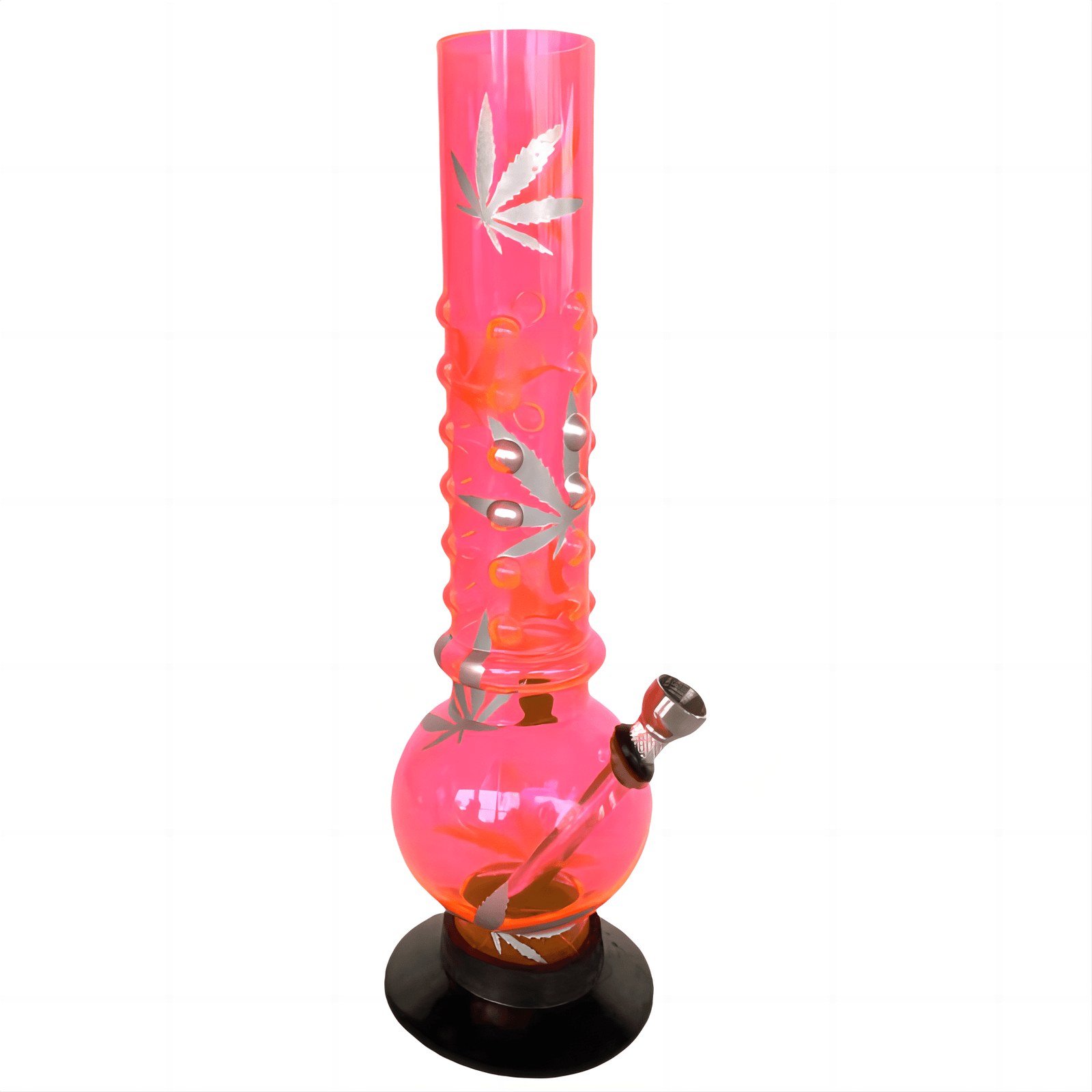 Acrylic Mace Shape Pattern Waterpipe 26cm - Greenhut