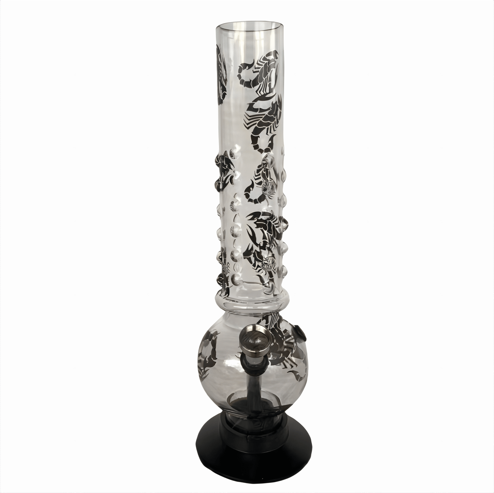 Acrylic Mace Shape Pattern Waterpipe 26cm - Greenhut