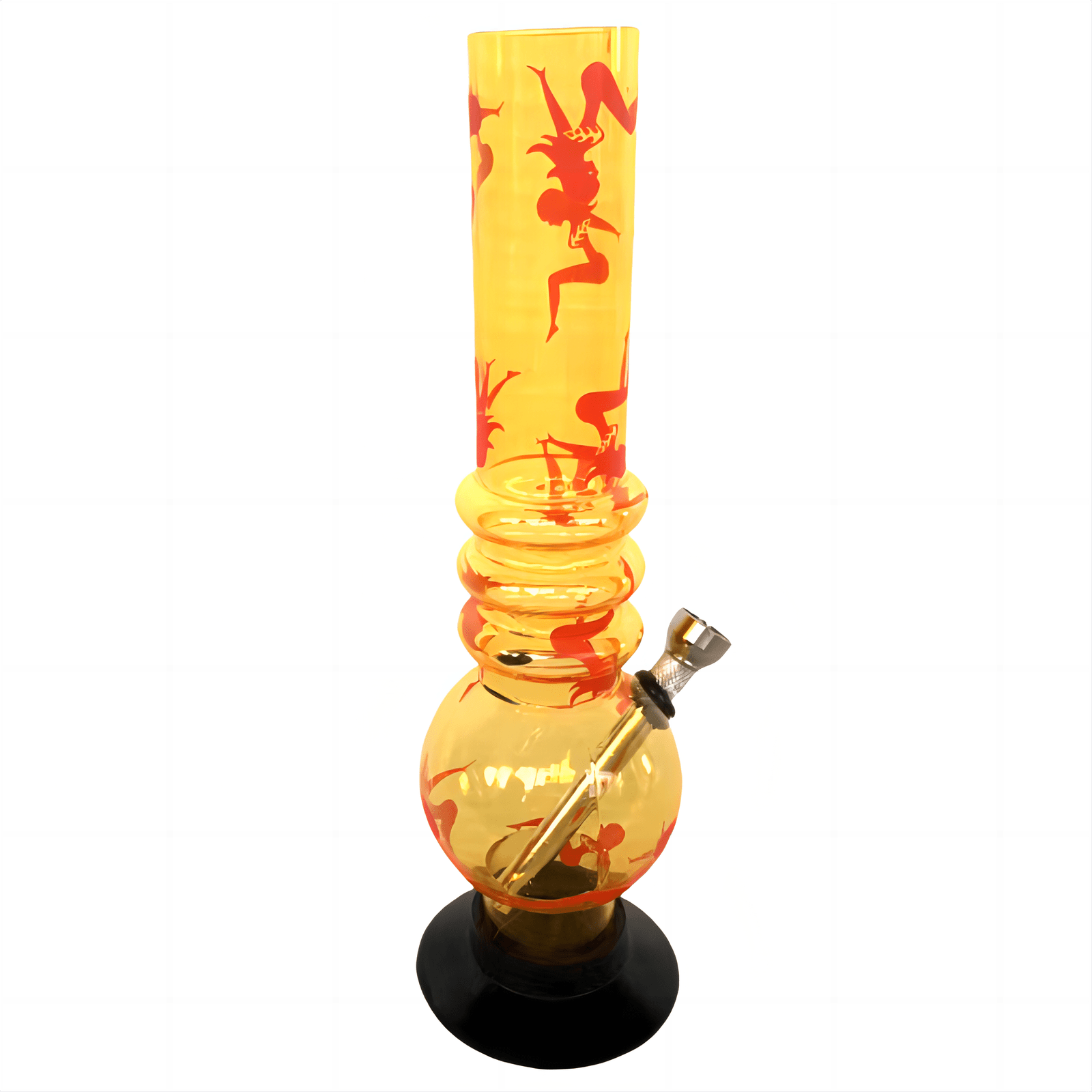 Acrylic Round base with Spring Waterpipe 26cm - Greenhut