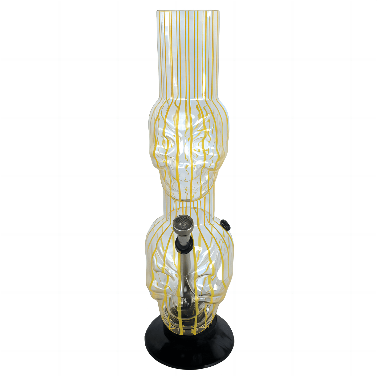 Acrylic Colored Double Skulls Waterpipe 32cm - Greenhut