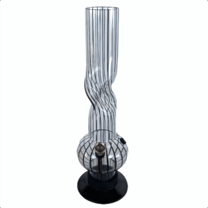 Acrylic Twisted Grip Waterpipe 32cm - Greenhut