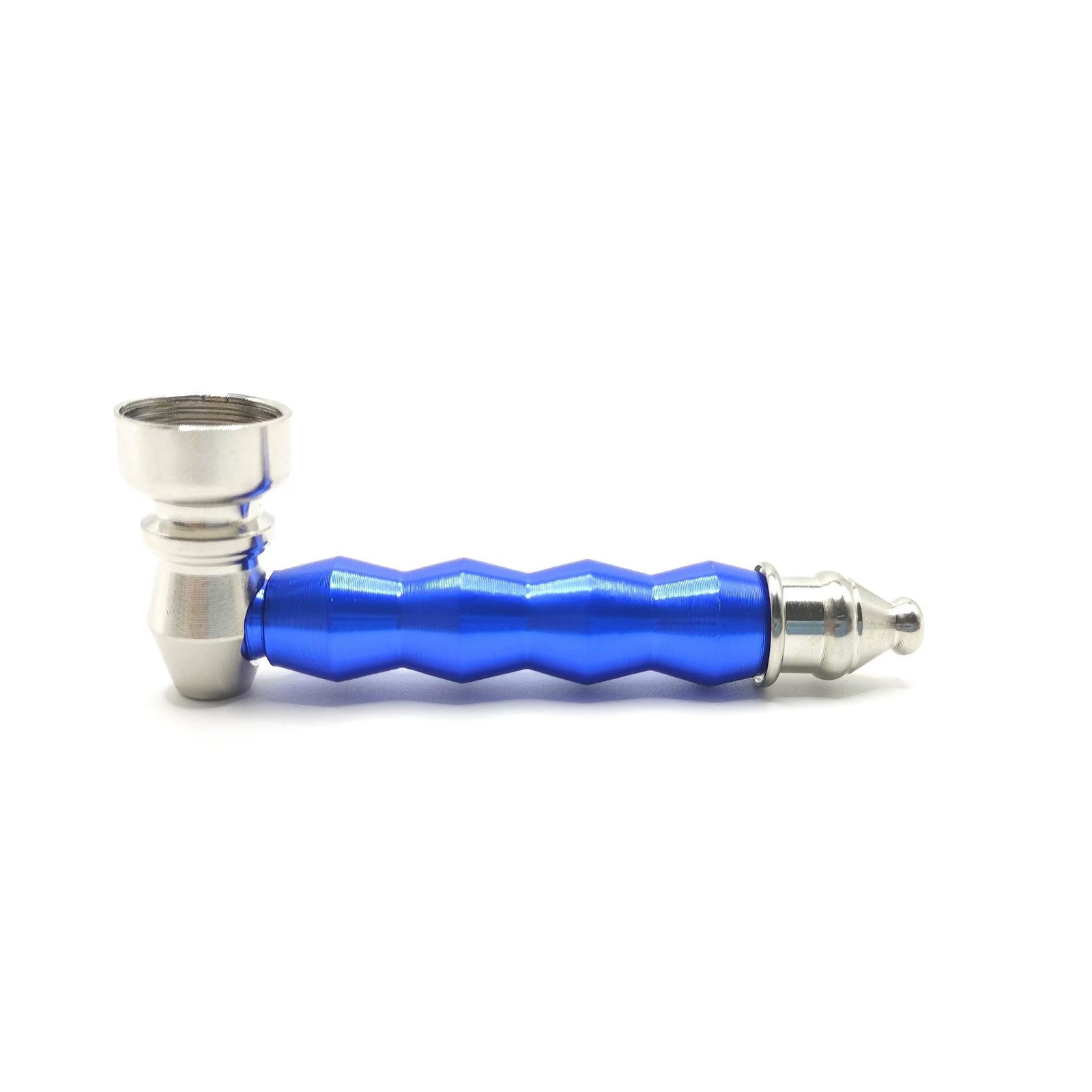 Colored Spiral Metal Smoking Pipe 8cm