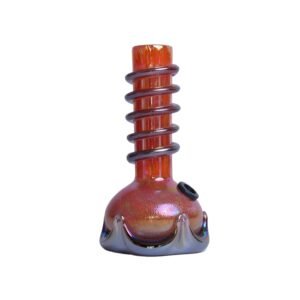 Spiral Solid Colored Glass Waterpipe 15cm