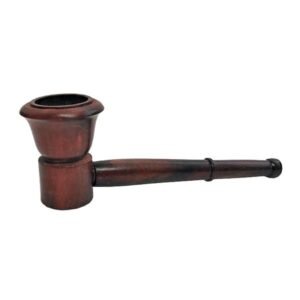 Dark Wooden Rosewood Smoking Pipe - Greenhut