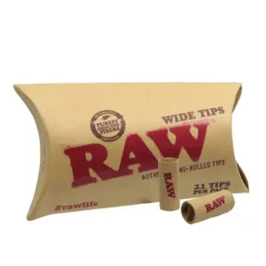 Raw Pre Rolled Wide Tips 21pk - Greenhut