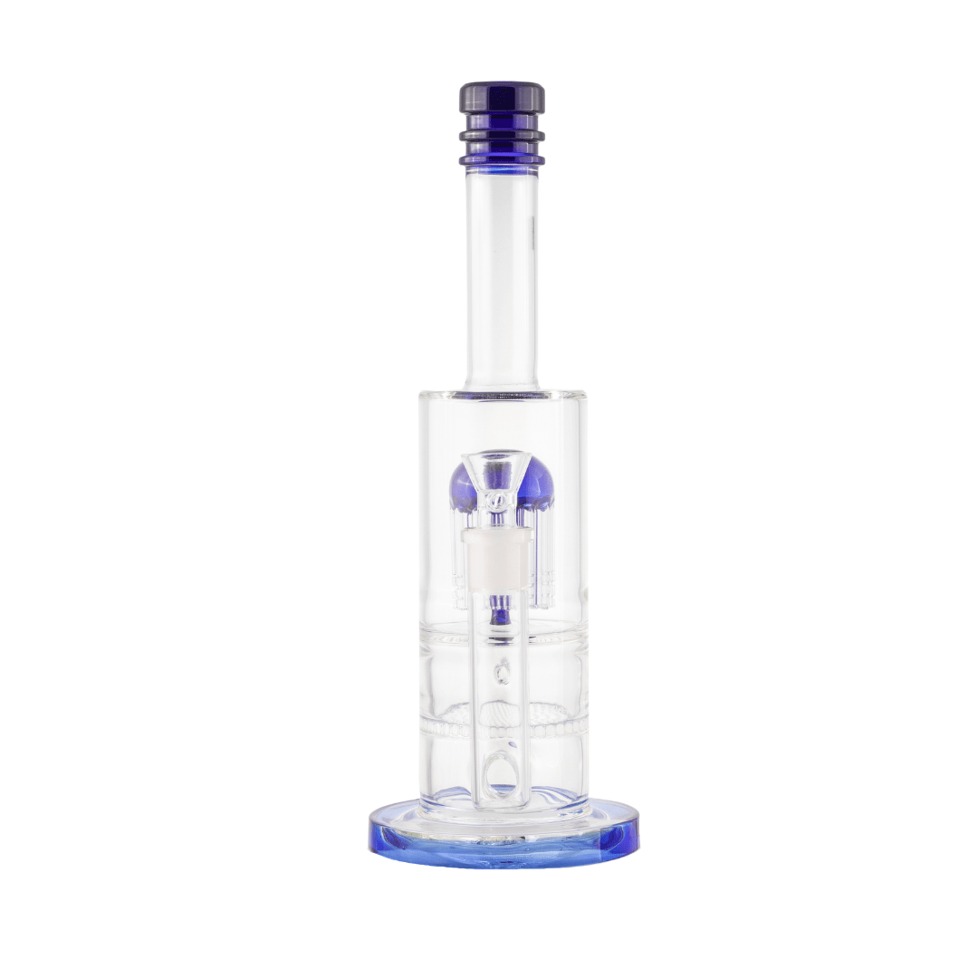 Color Solid Glass 12 Arms Percolator Waterpipe 33cm - Greenhut