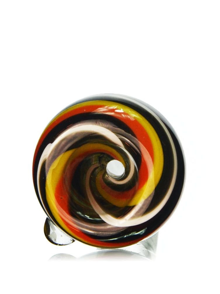 Colored Round Swirl Glass Bowl 14mm - Greenhut