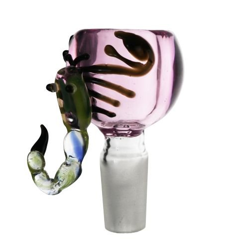 Colored Glass Bowl with Scorpion Handle 14mm - Greenhut