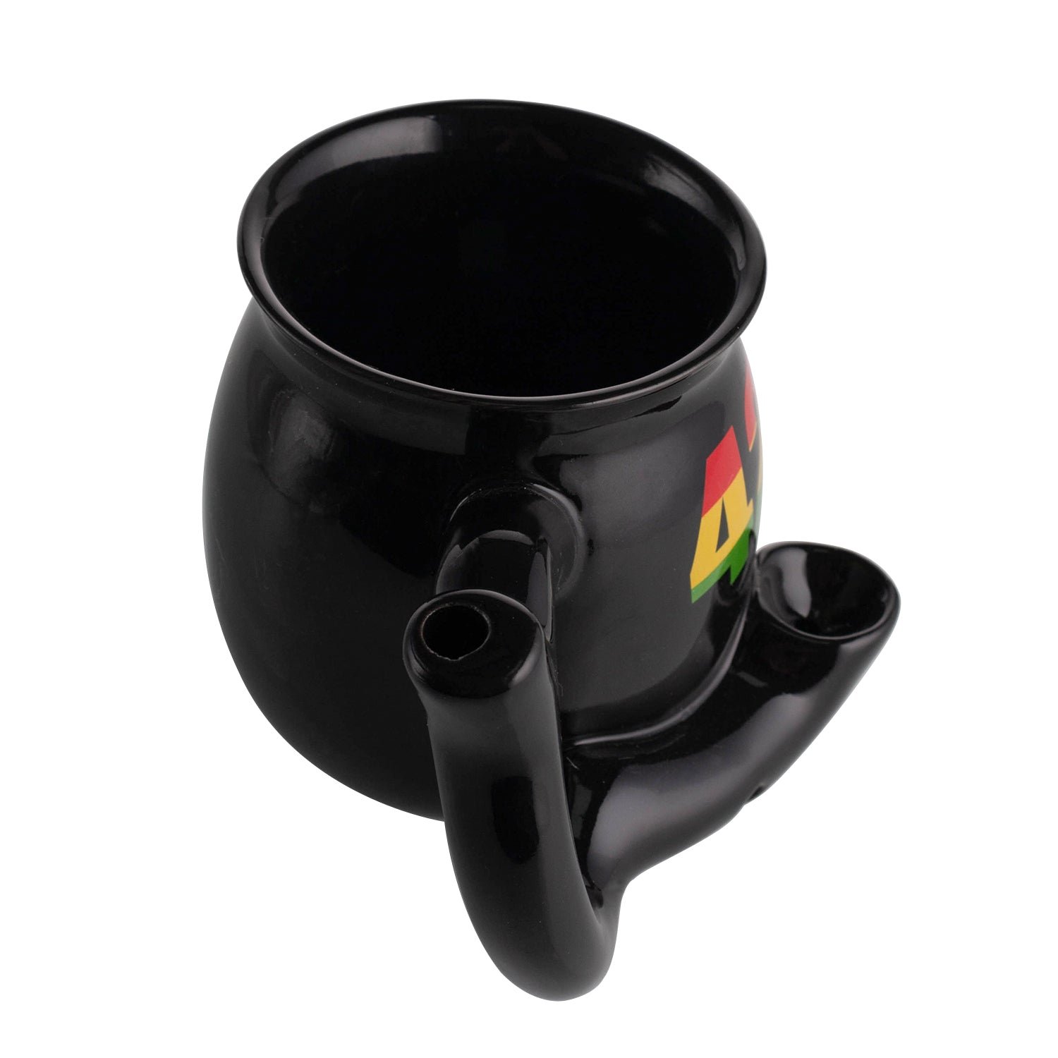 420 Ceramic Mug Smoking Pipe 10.5oz - Image 3