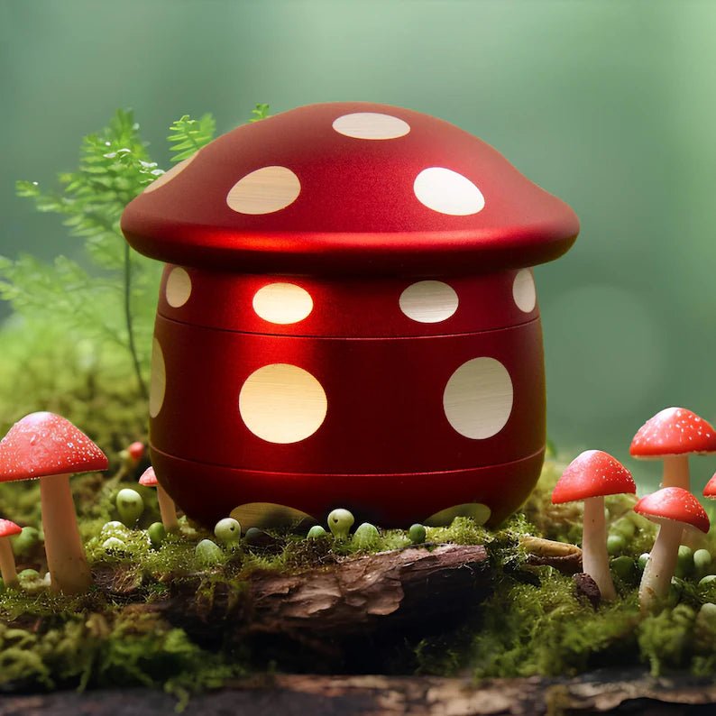 3D Colored Mushroom Solid Grinder - Greenhut