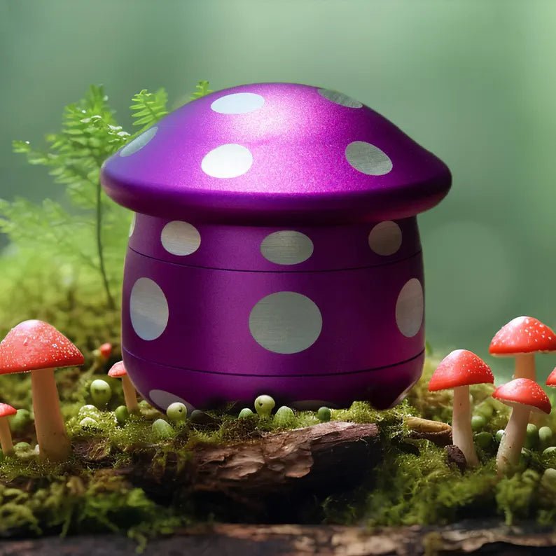 3D Colored Mushroom Solid Grinder - Greenhut