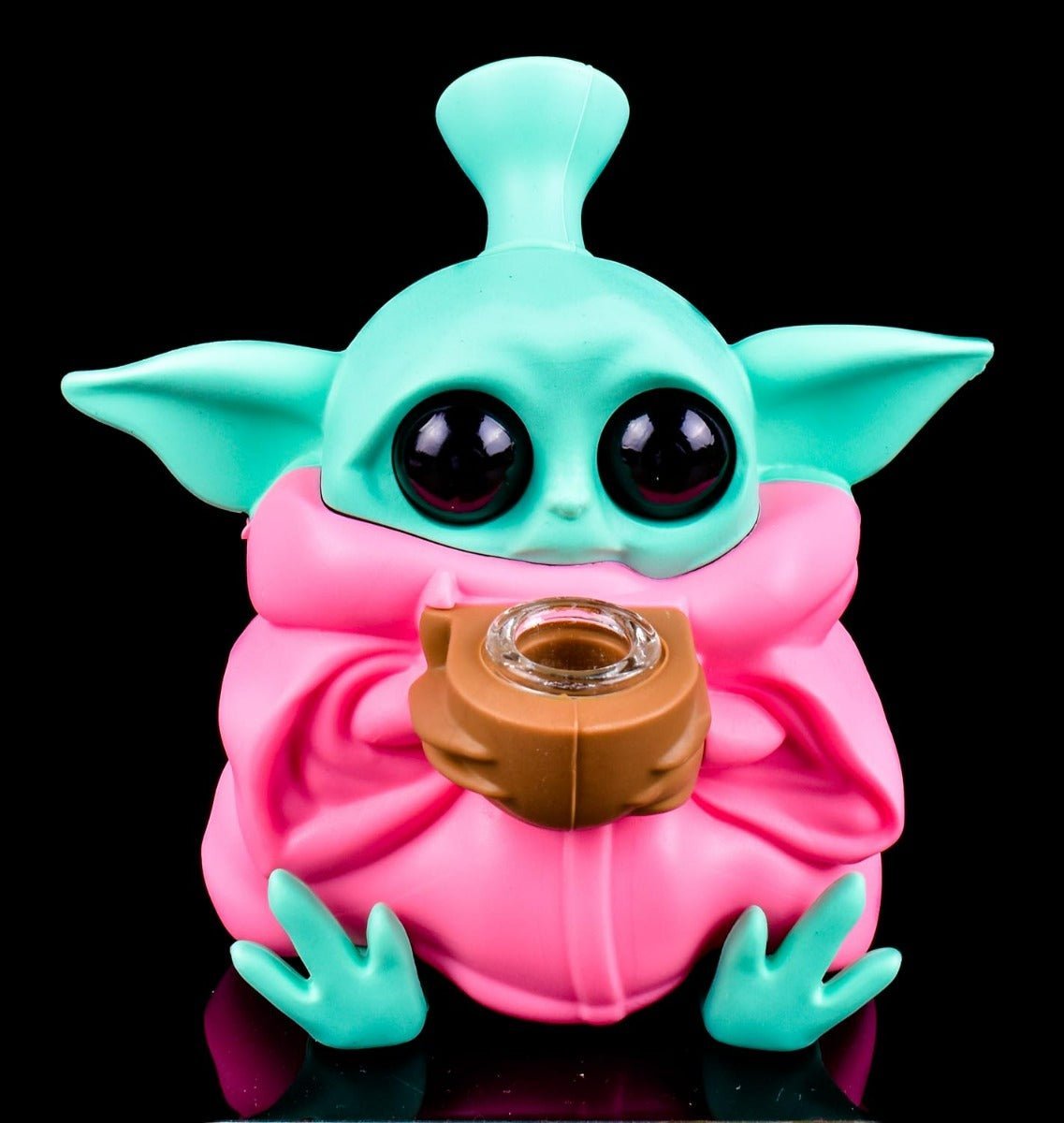 Baby Yodha Grogu Bubbler Silicone Waterpipe - Greenhut