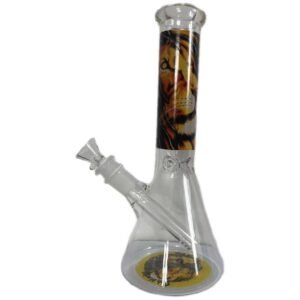 Clear Bob Marley Picture Glass Waterpipe 25cm