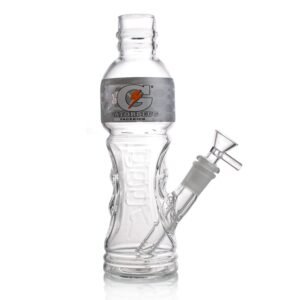 Solid Glass Bottle Shape Waterpipe 24cm