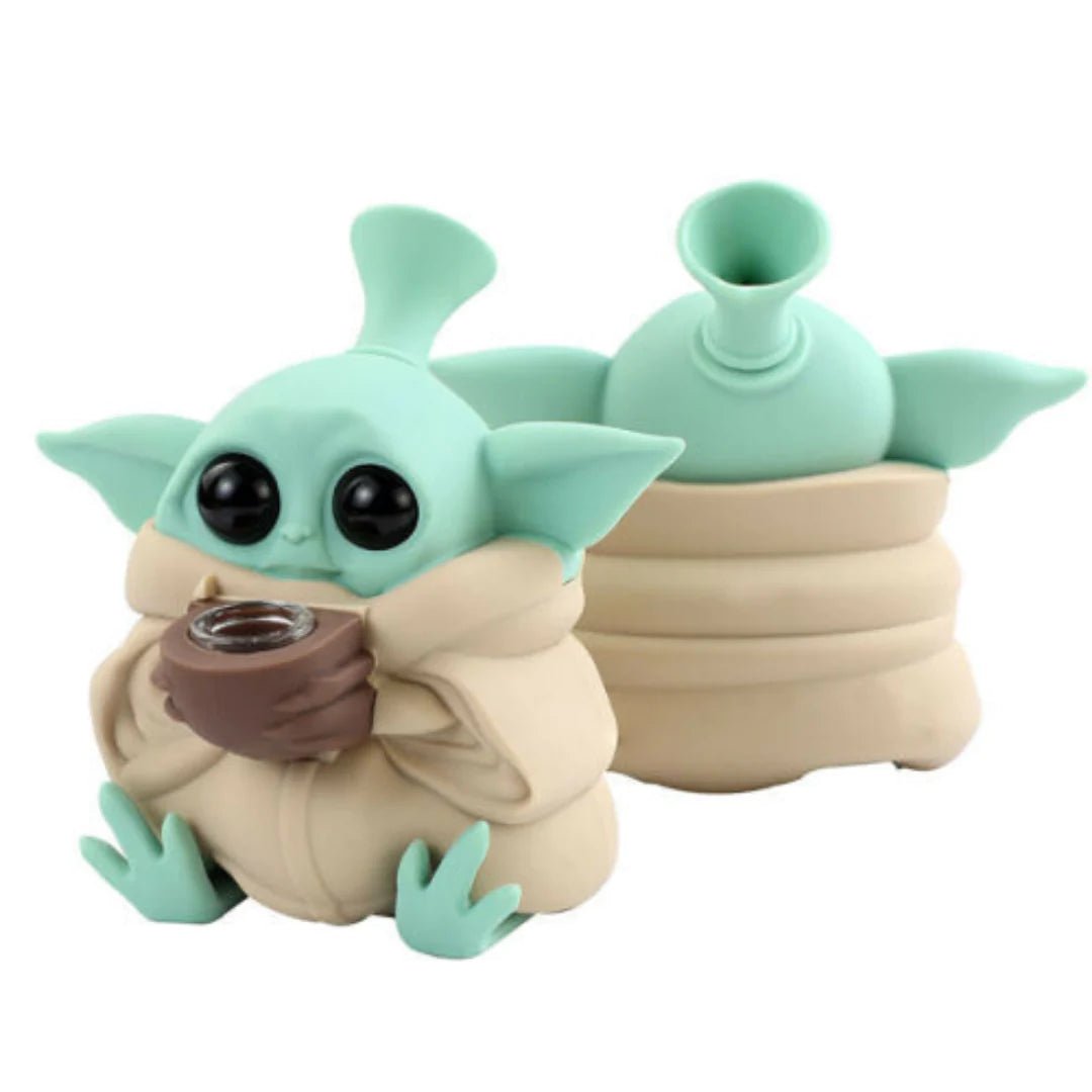 Baby Yodha Grogu Bubbler Silicone Waterpipe - Image 5